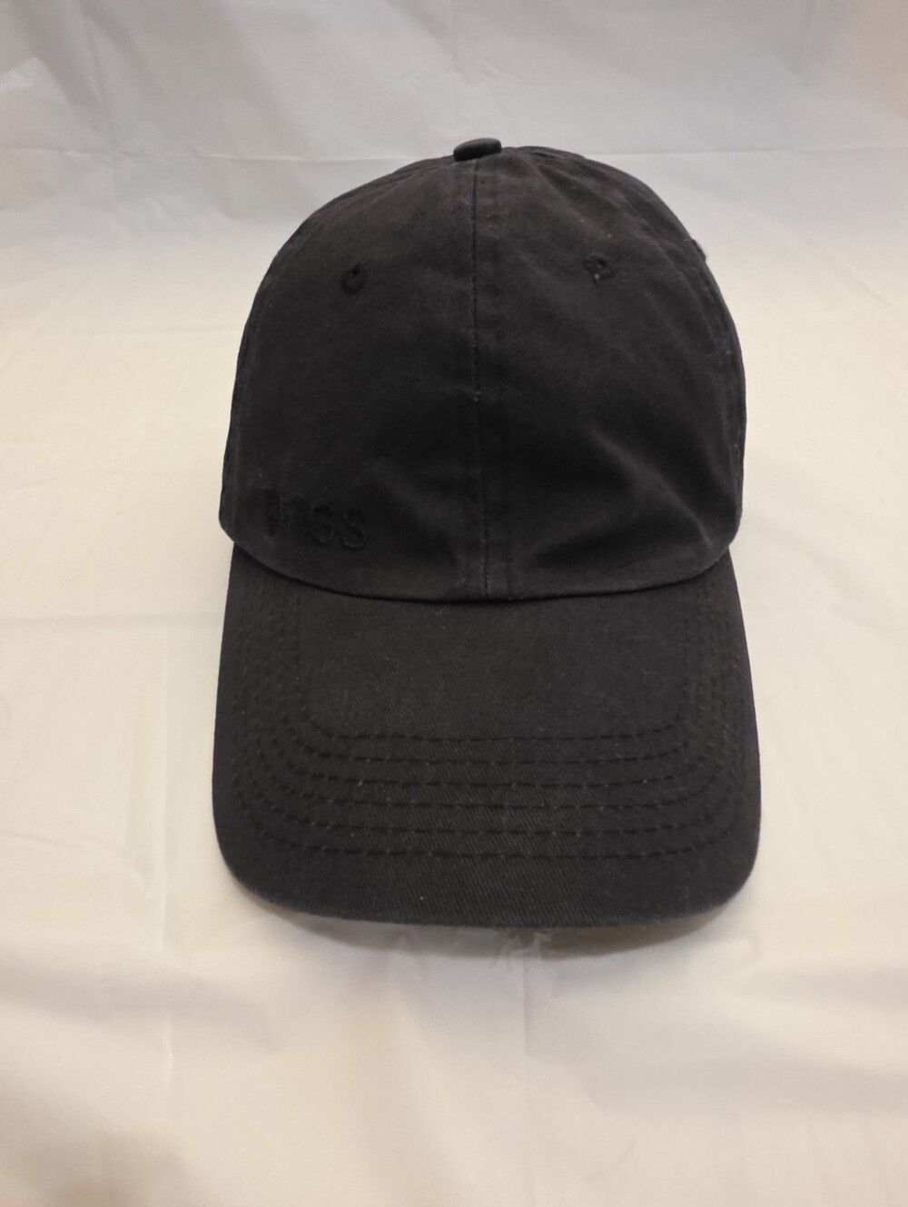 Figs Black Low-Profile  Cap with Subtle Embroidered Logo